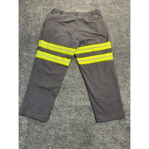 Cintas ComfortFlex Mens 36x28 Grey Reflective High Visibility Safety Work Pants